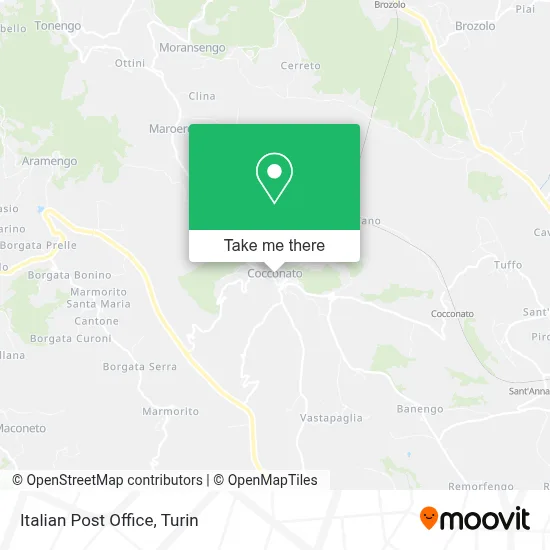 Italian Post Office map