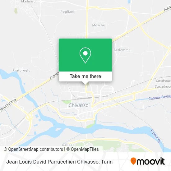 Jean Louis David Parrucchieri Chivasso map