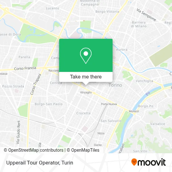Upperail Tour Operator map