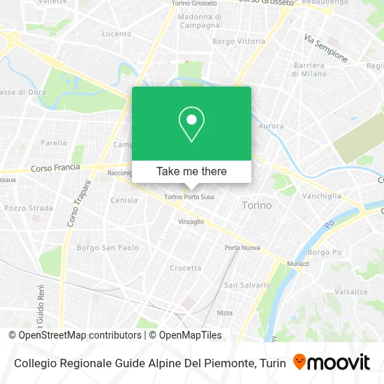 Collegio Regionale Guide Alpine Del Piemonte map