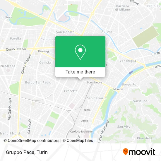Gruppo Paca map
