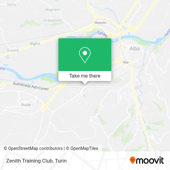 Zenith Training Club map