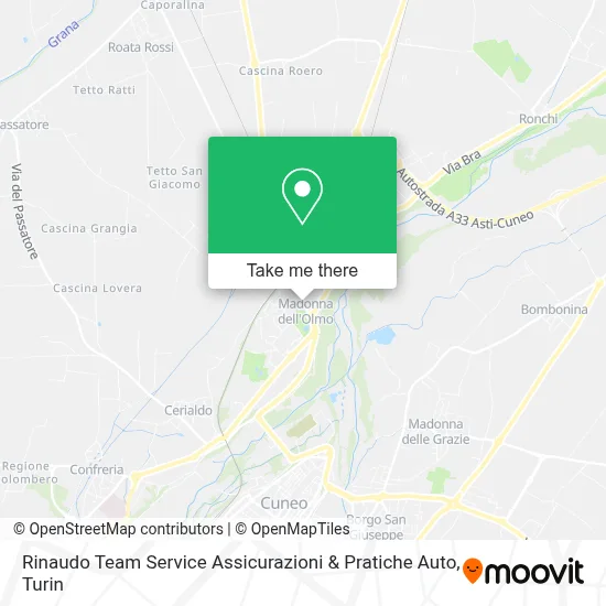 Rinaudo Team Service Assicurazioni & Pratiche Auto map