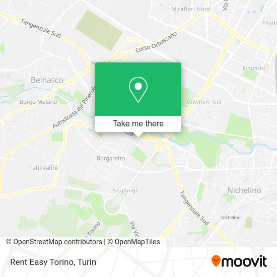 Rent Easy Torino map