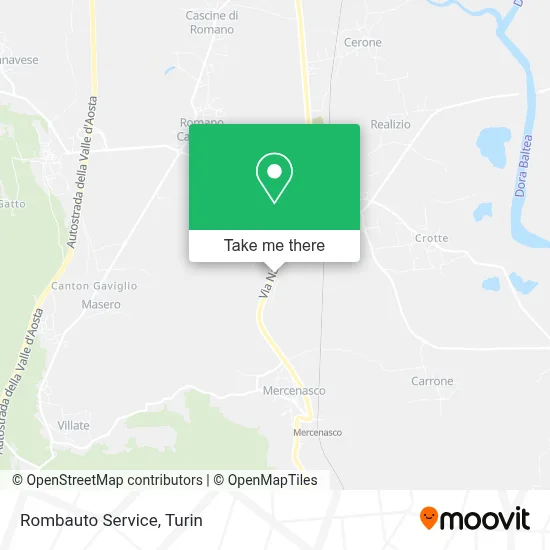 Rombauto Service map