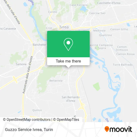 Guzzo Service Ivrea map
