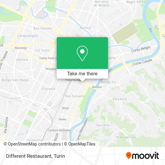 Different Restaurant map
