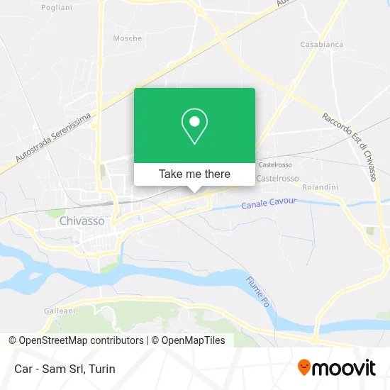Car - Sam Srl map