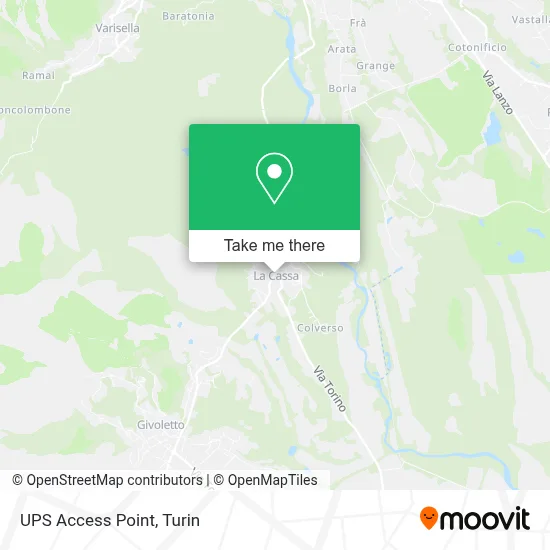 UPS Access Point map
