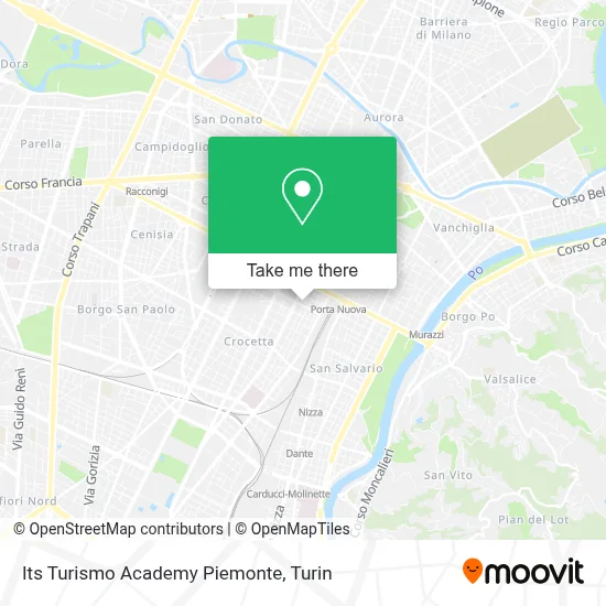 Its Turismo Academy Piemonte map