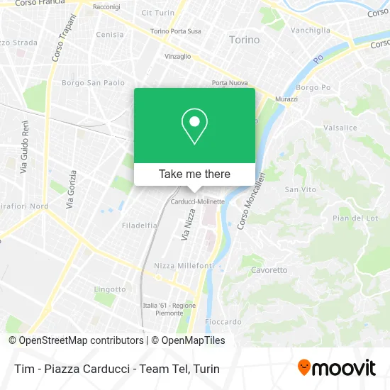 Tim - Piazza Carducci - Team Tel map