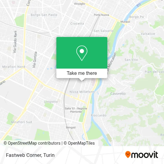 Fastweb Corner map