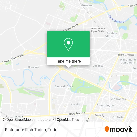 Ristorante Fish Torino map