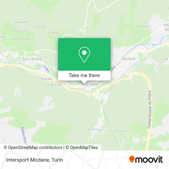 Intersport Modane map