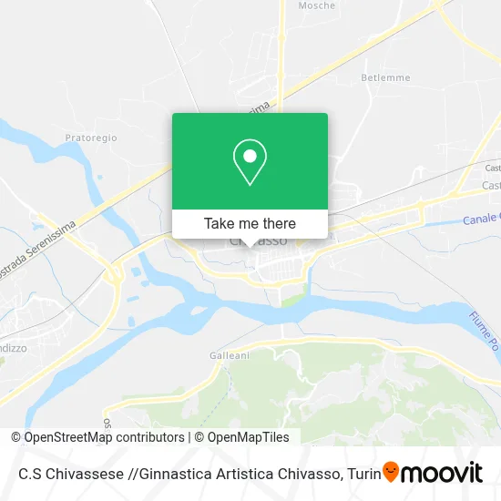 C.S Chivassese / / Ginnastica Artistica Chivasso map