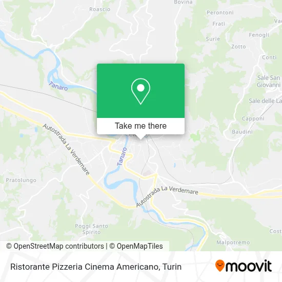 Ristorante Pizzeria Cinema Americano map