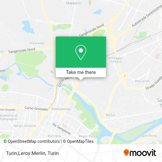 Turin,Leroy Merlin map