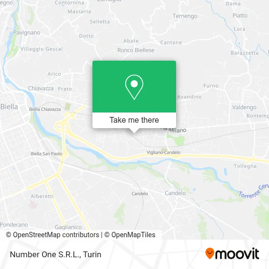 Number One S.R.L. map