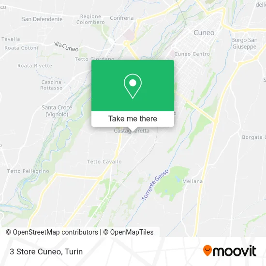 3 Store Cuneo map