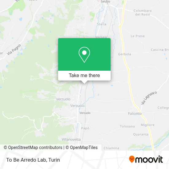 To Be Arredo Lab map