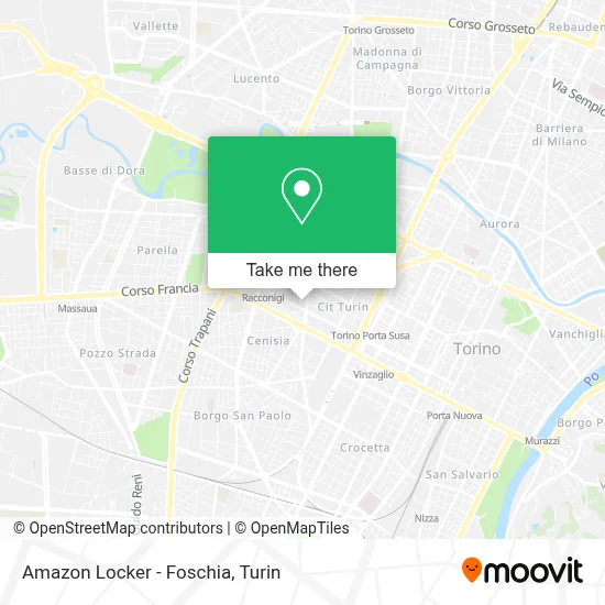 Amazon Locker - Foschia map