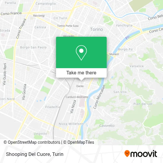 Shooping Del Cuore map