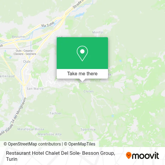 Restaurant Hotel Chalet Del Sole- Besson Group map