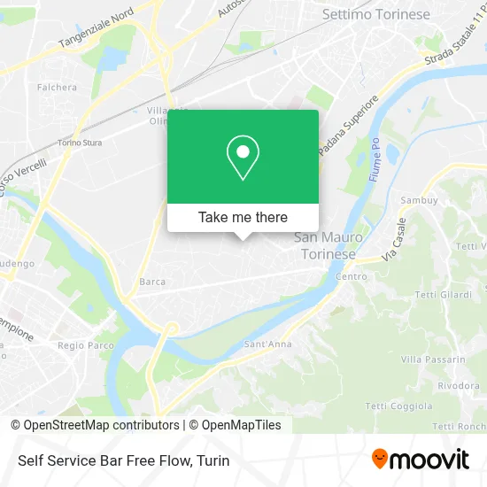 Self Service Bar Free Flow map
