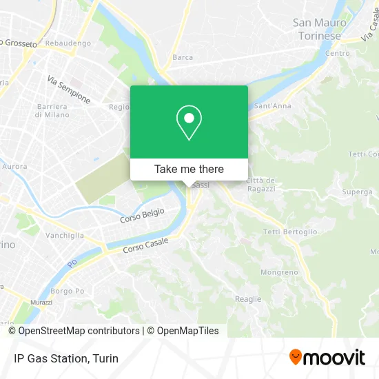 IP Gas Station map