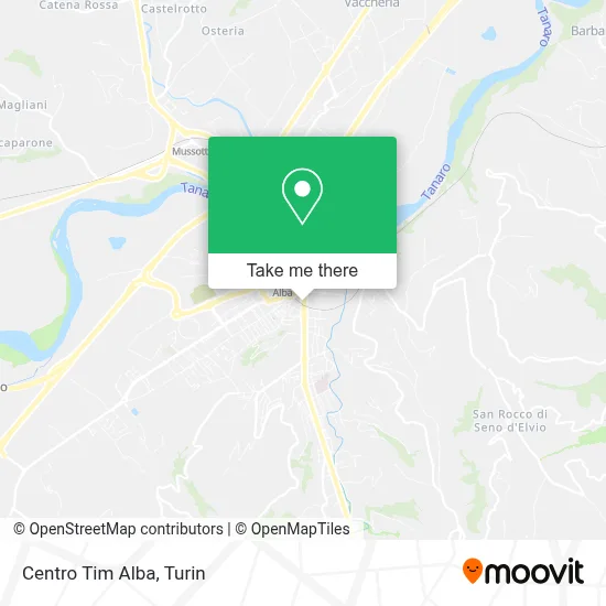 Centro Tim Alba map