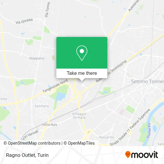 Ragno Outlet map