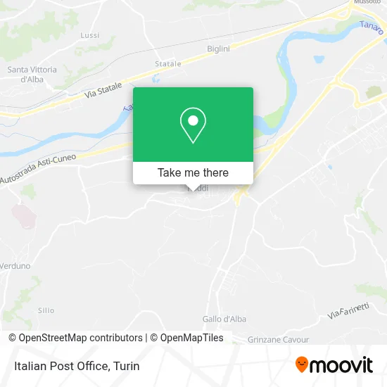 Italian Post Office map