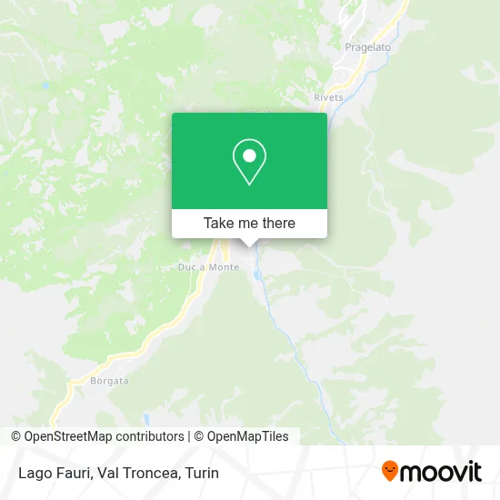 Lago Fauri, Val Troncea map