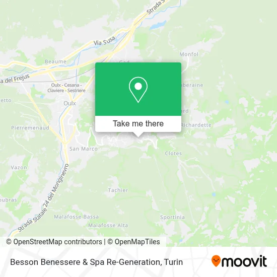 Besson Benessere & Spa Re-Generation map