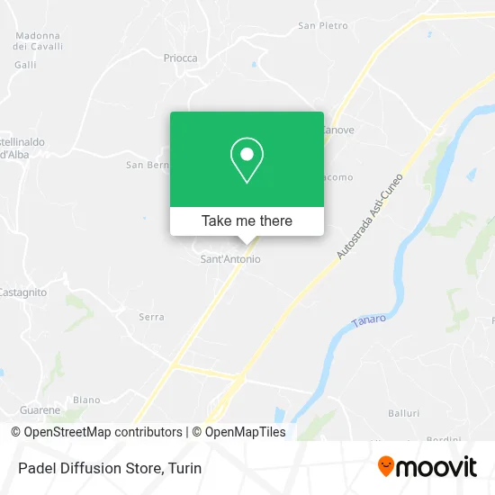 Padel Diffusion Store map