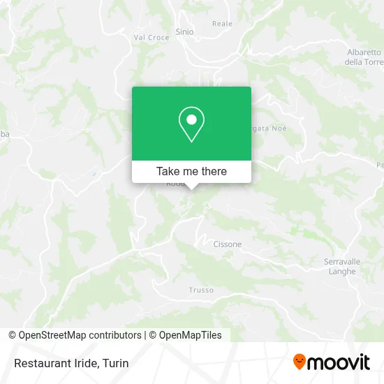Restaurant Iride map