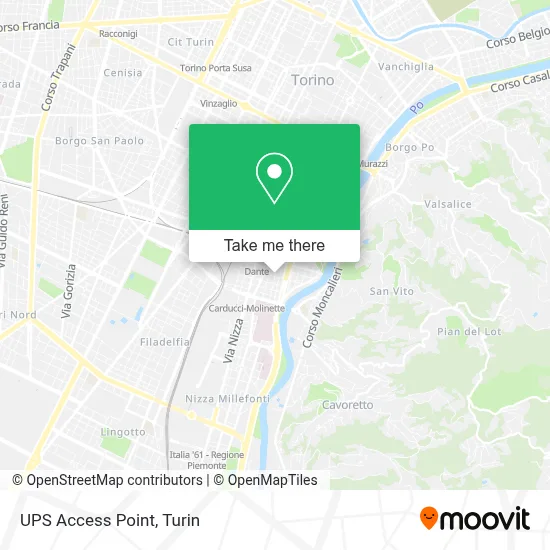 UPS Access Point map