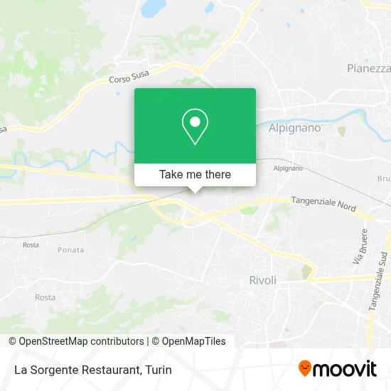 La Sorgente Restaurant map