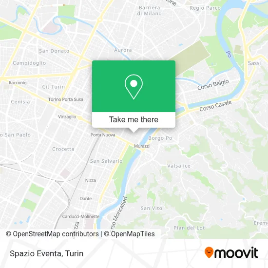 Spazio Eventa map