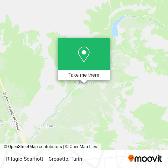Rifugio Scarfiotti - Crosetto map