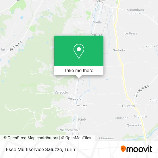Esso Multiservice Saluzzo map