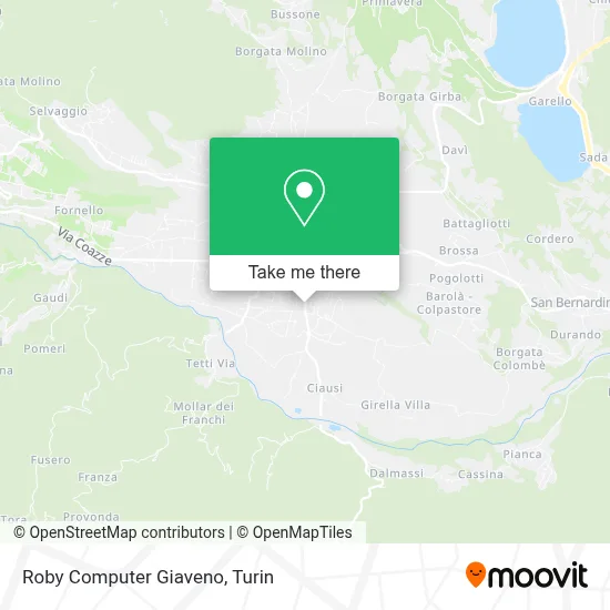 Roby Computer Giaveno map