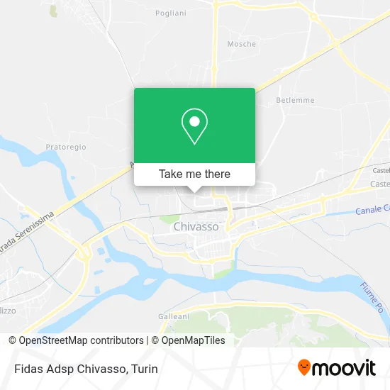 Fidas Adsp Chivasso map