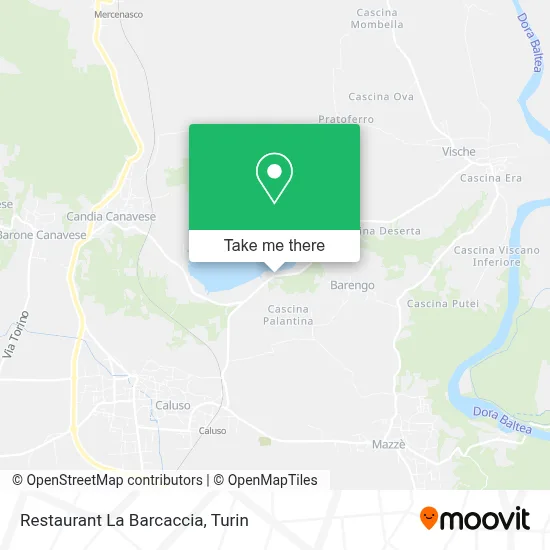 Restaurant La Barcaccia map