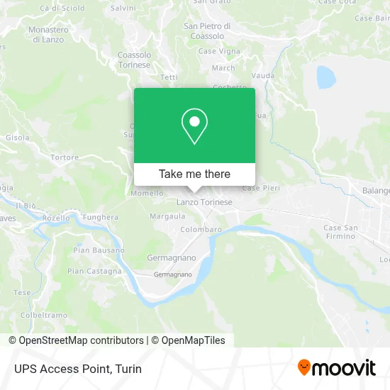 UPS Access Point map