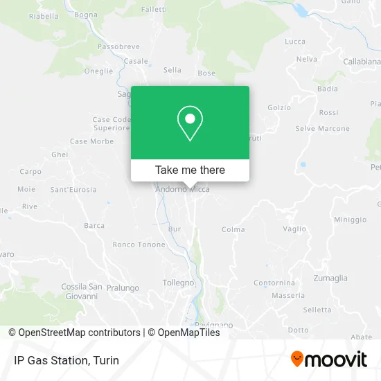 IP Gas Station map