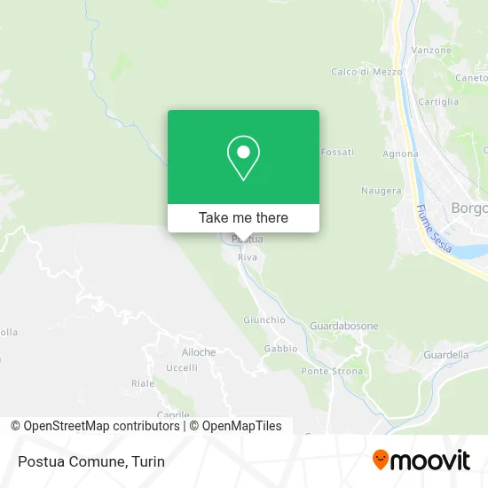 Postua Comune map