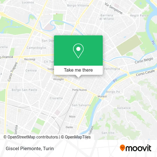 Giscel Piemonte map