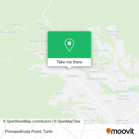 Primaedicola Point map