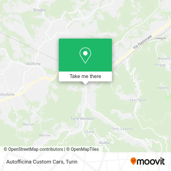 Autofficina Custom Cars map